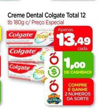 Nordestão Creme dental colgate total 12 oferta