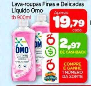Nordestão Lava-roupas finas e delicadas líquido omo oferta