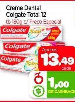 Creme dental colgate total 12