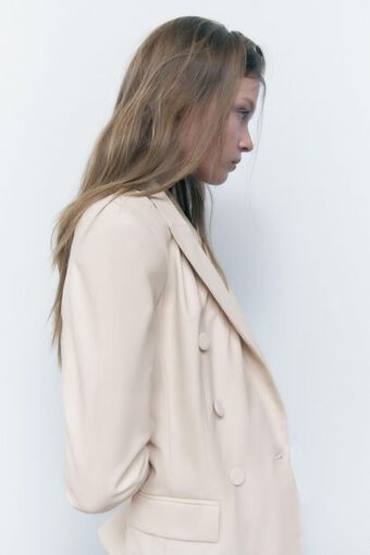 ZARA Blazer de poliuretano oferta