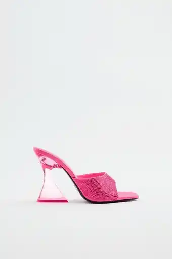 ZARA Sandália com salto de metacrilato oferta