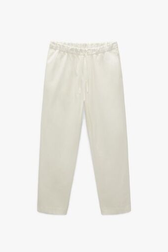 ZARA Calça de algodão - linho oferta