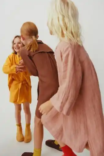 ZARA Vestido kaftan de linho espartilho limited edition oferta