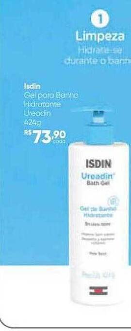 Drogaria São Paulo Isdin gel para banho hidratante ureadin oferta