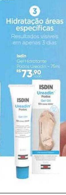 Drogaria São Paulo Isdin gel hidratante podos ureadin oferta