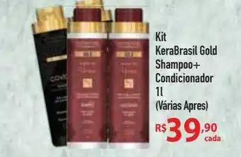 Maxifarma Kit kerabrasil gold shampoo + condicionador oferta
