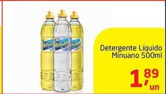 Tenda Atacado Detergente líquido minuano 500ml oferta