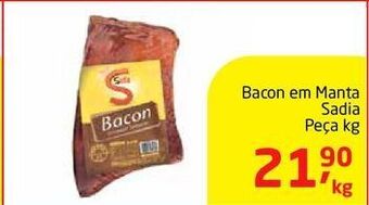 Tenda Atacado Bacon em manta sadia peça kg oferta