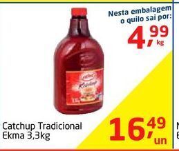 Tenda Atacado Catchup tradicional ekma 3,3kg oferta
