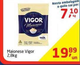 Tenda Atacado Maionese vigor 2,8kg oferta