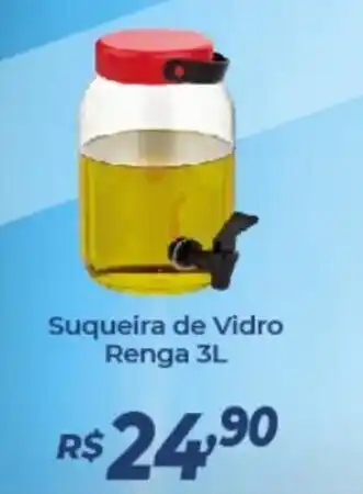 Suqueira de Vidro Renga 3L
