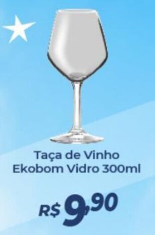 Atakarejo Taca de Vinho Ekobom Vidro 300ml oferta
