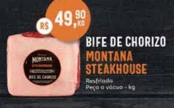 Tenda Atacado Bife de chorizo montana steakhouse resfriada peça a vácuo kg oferta