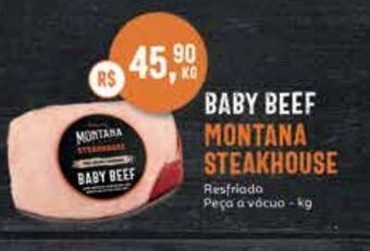 Tenda Atacado Baby beef montana steakhouse resfriada peça a vácuo kg oferta