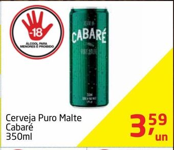 Tenda Atacado Cerveja puro malte cabaré 350ml oferta