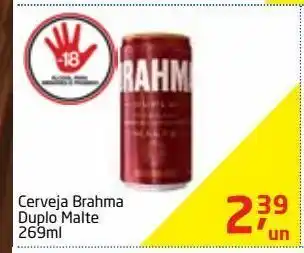 Tenda Atacado Cerveja brahma duplo malte 269ml oferta