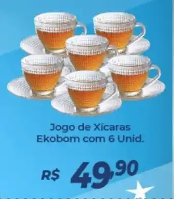 Atakarejo Jogo de Xicara Ekobom com 6 unid. oferta