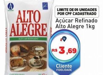 Tonin Superatacado Açúcar refinado alto alegre 1kg oferta