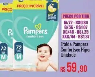 Mart Minas Fralda pampers confortsec hiper unidade oferta