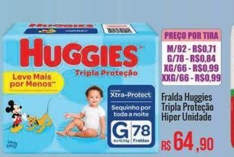 Mart Minas Fralda huggies tripla proteção hiper unidade oferta