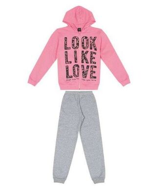 Conjunto feminino infantil select rosa