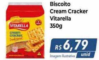 Hiper Moreira Biscoito cream cracker vitarella oferta