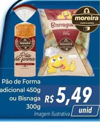 Hiper Moreira Pão de forma tradicional ou bisnaga oferta