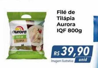 Hiper Moreira Filé de tilápia aurora iqf oferta