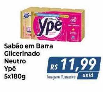 Sabão em barra glicerinado neutro ypê