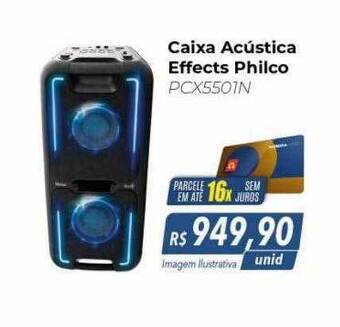 Hiper Moreira Caixa acústica effects philco oferta