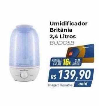 Hiper Moreira Umidificador britânia 2.4 litros oferta