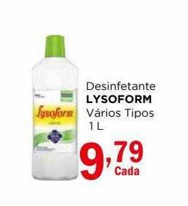 Supermercados Mundial Desinfetante lysoform oferta