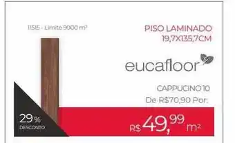 ABC da Construção Piso laminado 19.7x135.7 cm eucafloor oferta