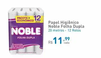 Agafarma Papel higiênico noble folha dupla 20 metros - 12 rolos oferta