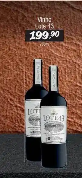 Big Mais Supermercados Vinho lote 43 oferta