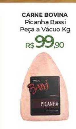 Peg Pese Carne bovina picanha bassi peça a vacuo kg oferta