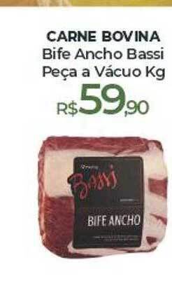 Peg Pese Carne bovina bife ancho bassi peça a vacuo kg oferta