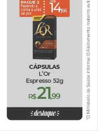 Cápsulas l'or espresso