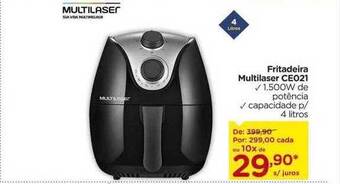 Carrefour Fritadeira multilaser ce021 oferta