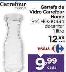 Carrefour Garrafa de vidro carrefour home oferta
