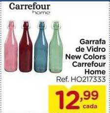 Garrafa de vidro new colors carrefour home