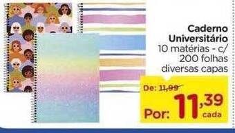 Carrefour Caderno universitário oferta