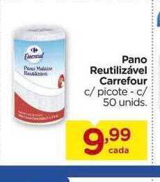Pano reutilizável carrefour