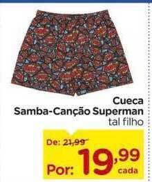 Carrefour Cueca samba-canção superman oferta