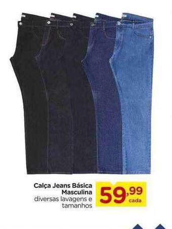 Carrefour Calça jeans básica masculina oferta