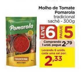 Carrefour Molho de tomate pomarola leve 6 pague 5 oferta