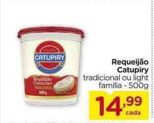Carrefour Requeijão catupiry oferta
