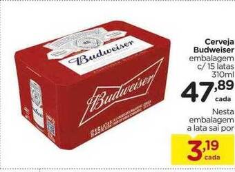 Carrefour Cerveja budweiser oferta