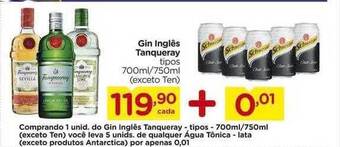 Gin inglês tanqueray