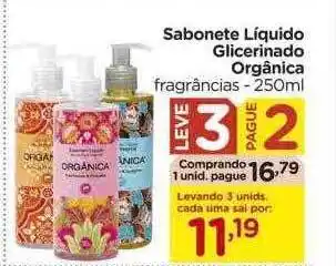 Carrefour Sabonete líquido glicerinado orgânica leve 3 pague 2 oferta